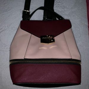 CUTE Steve Madden back pack *burgundy & pink *